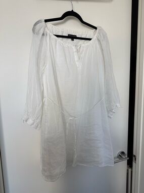 Banana Republic White Dress with Tie